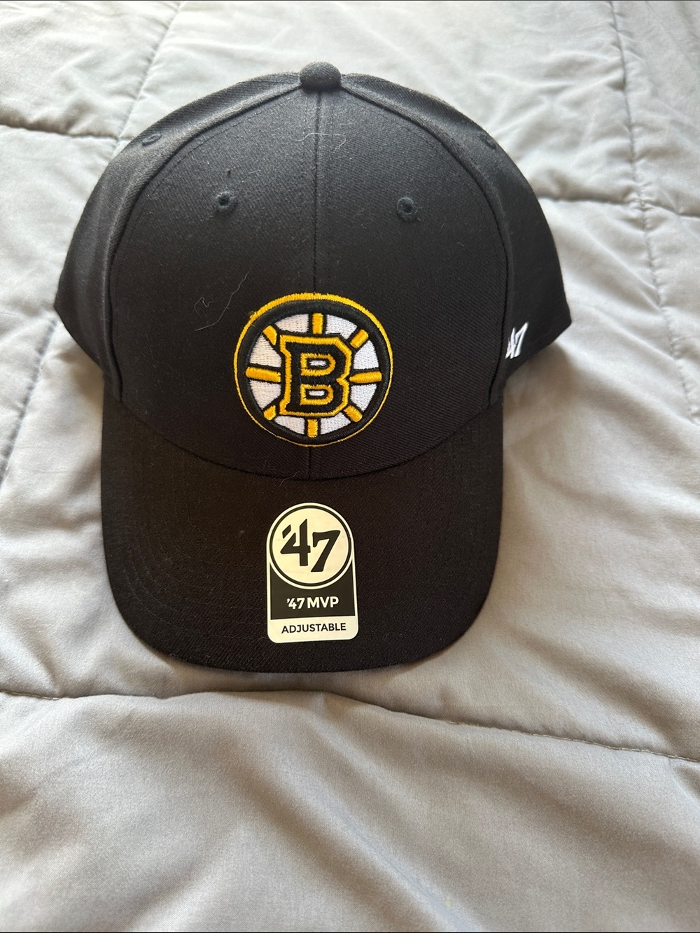 NHL '47 Black and Yellow Boston Bruins Hat